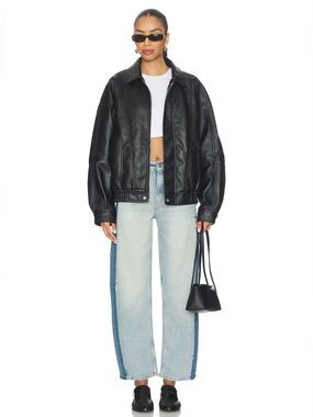 Good American Good Standard Barrel Jeans in Indigo 00